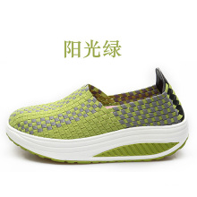 Green Outdoor Casual Woven Shoes